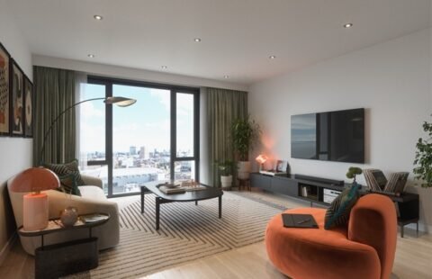 Elegant and Spacious Northeast-Facing 2-Bedroom Apartment – 8th Floor in Manchester